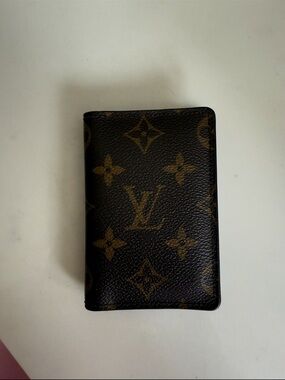 Louis Vuitton Monogram Card Holder - Dark Brown and Gold Pocket Organizer Wallet